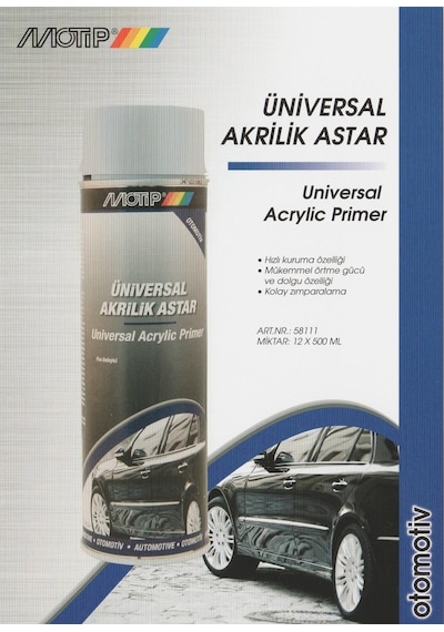 Motip Üniversal Akrilik Astar 500 ML.