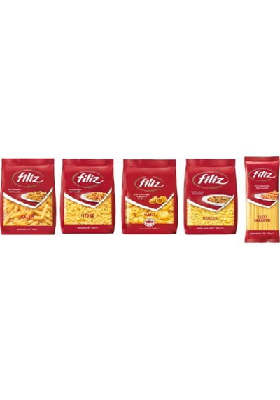 Makarna 500 Gr 5'li Paket Kalem-fiyonk-mantı-boncuk-spagetti