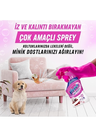 Vanish Oxi Action Halı, Koltuk Ve Evcil Hayvan Leke Çıkarıcı Sprey 500 ml