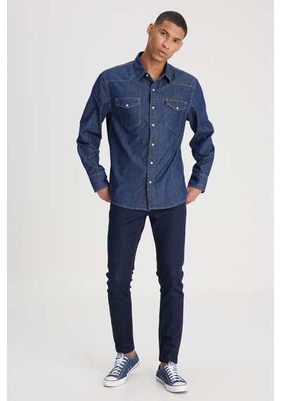 Lee Erkek Kot Pantolon L73607 536 Koyu Mavi Koyu Mavi