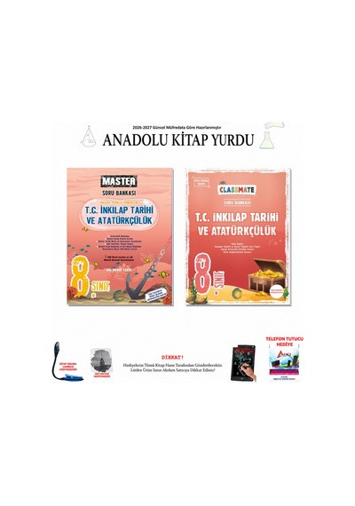8. Sınıf Okyanus T.c. İnkılap Tarihi Master Ve Classmate Seti