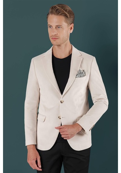 Efor C 651 Ceket Slim Fit Taş Casual Taş