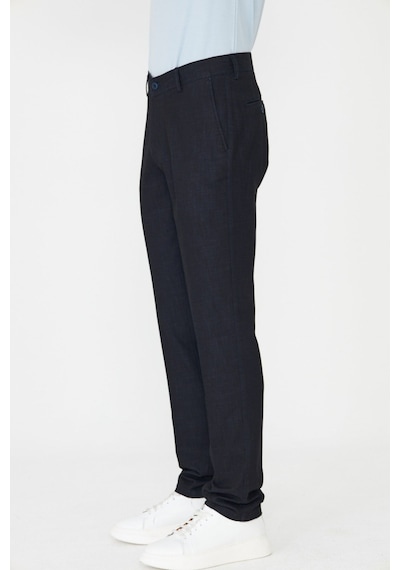 Lacivert Modern Kesim Erkek Casual Spor Pantolon Siyah