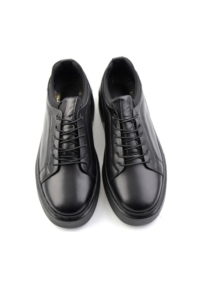 Bambi Siyah Napa Hakiki Deri Erkek Sneaker E01803410843