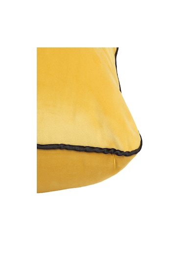 Biyeli Kırlent Yastık Kılıfı Sarı Rengi 45x45