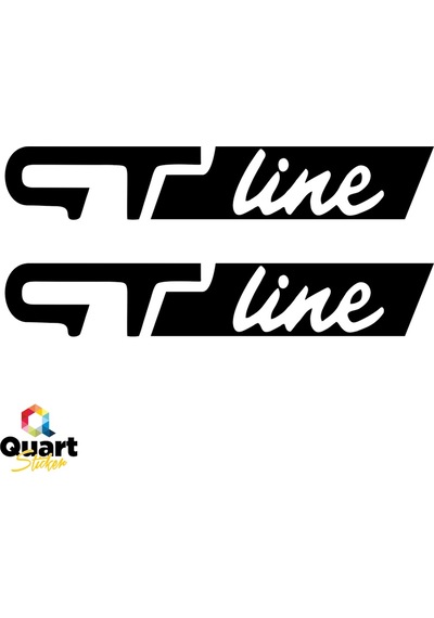 2 Adet Gt Line Oto Sticker Araba Sticker