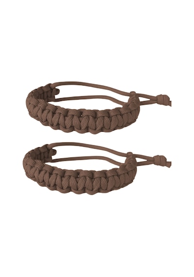 Taktik 2'li Paracord Survival Bileklik Kahverengi