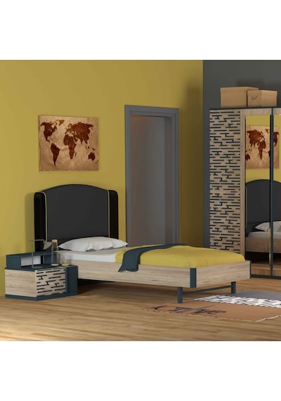 Meltem Kids Active Genç Odası Tek Kişilik Karyola 120x200 Cm