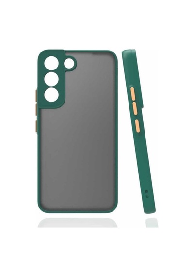 Galaxy S22 Plus Kılıf Zore Hux Kapak Koyu Yeşil