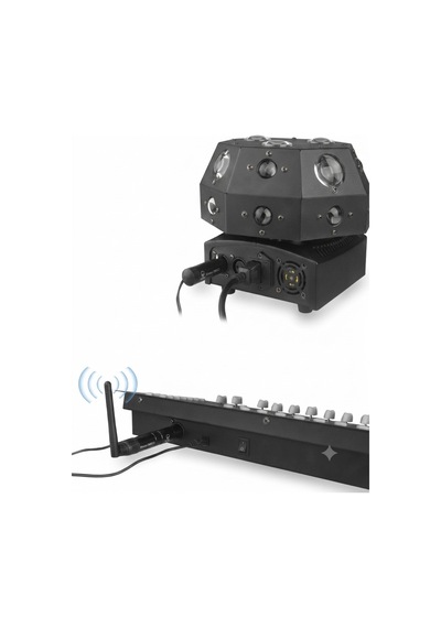 2 Adet Dmx Kablolu Kablosuz Işık Verici Ve Alıcı Seti - Şarj Edilebilir - Dj - Disko - Parti - Sahne İçin 2.4g - 1 Verici 1 Alıcı