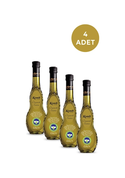 Komili Organik Sızma Zeytinyağı Cam 4 x 500 ML