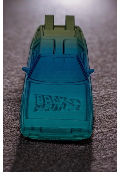 Delorean 3d Figür