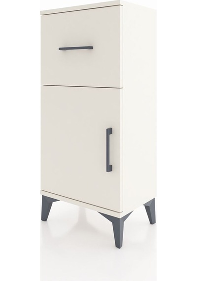 Arges Komodin Tek Raflı Tek Çekmeceli Tek Kapaklı 44x30x96 Aytaşı-aytaşı Aytası