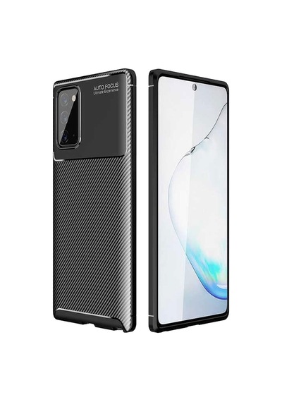 Samsung Galaxy Uyumlu Note 20 Karbon Desenli Negro Silikon Kılıf