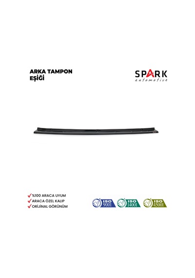 Volkswagen Crafter 2006-2012 Yıl Aralığı Uyumlu Arka Tampon Eşiği Parlak Siyah