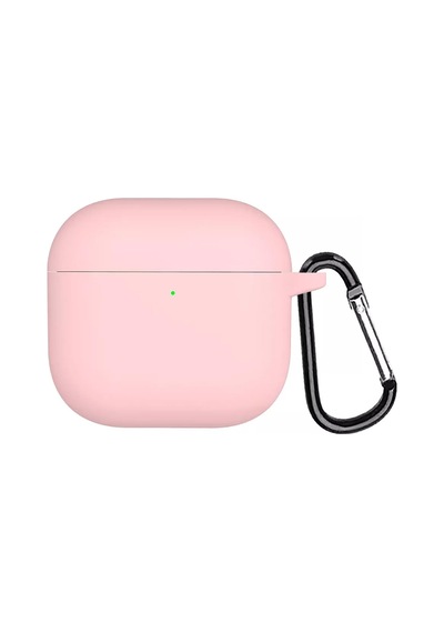 Microsonic Apple Uyumlu AirPods 4 Kılıf Askılı Mat Silikon Pembe