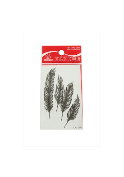 Yaprak - 3 - Tattoo Dövme - Ece-umay - Sticker Beyaz