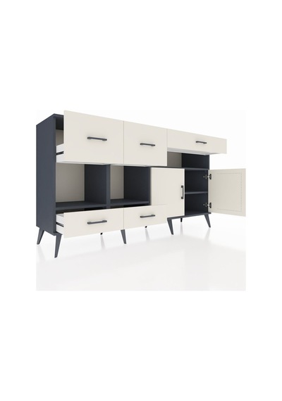 Hyperion Konsol 4 Raflı 5 Çekmeceli 2 Kapaklı 176x44x99 Antrasit-aytaşı Antrasıt/aytası - Antrasıt Hyperion Konsol 4 Raflı 5 Çekmeceli 2 Kapaklı 176x44x99 Antrasit-aytaşı Antrasıt/aytası - Antrasıt