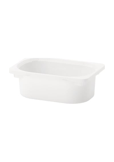 Ikea Trofast Oyuncak Saklama Kutusu, Beyaz, 20x30x10 Cm Çok Renkli