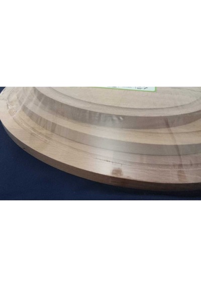 By Sinbo Tab-8182 Oval Kesme Sunum Tahtası 3'lü Set %10 Doğal 15 Mm Ahşap