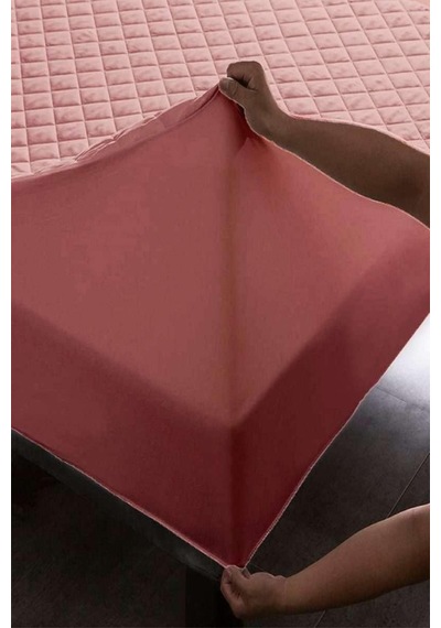 Ely Parker Renkli Alez Pembe-sıvı Geçirmez Kapitoneli Fitted-pamuklu-yanı Çarşaflı-çift Kişilik-tek Kişilik-be Diğer