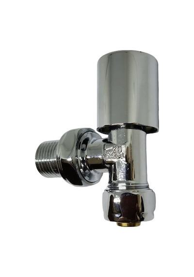 Kas 16X1/2 Pex Krom Köşe Radyatör Vanası - Krom Havlupan Vanası