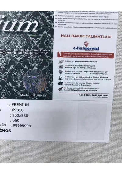Merinos Halı 160x230 Premium Koleksiyonu 69810-060
