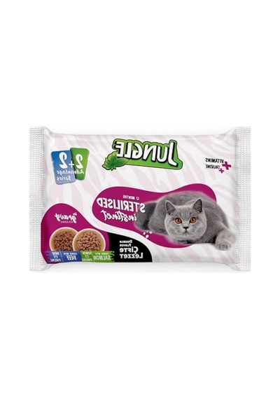 Çift Lezzetli Kedi Maması - Somon Ve Biftek 4 X 100 Gr 100 G