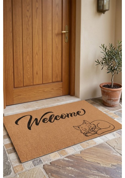 Villadia Home Textile Kapı Önü Paspası Kaymaz Taban Dekoratif Paspas Ev Giriş Antre İç Ve Dış Mekan Paspası 45x70 Cm 15ypycoco