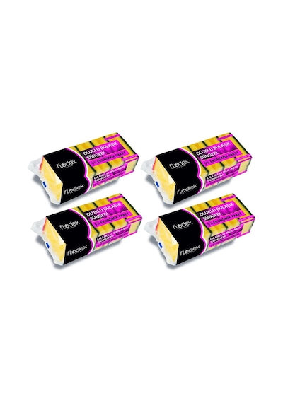 Flodex Oluklu Bulaşık Süngeri 4 x 5'li