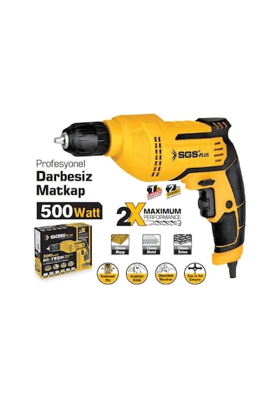 Sgs 5140 Profesyonel Darbesiz Elektrikli Matkap 500 Watt