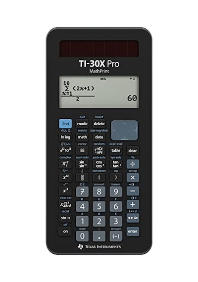 Tı-30x Pro Mathprint Okul Hesap Makinesi 4 Satırlı Yüksek Çözünürlüklü Ekran, Güneş Enerjisi Ve Pille Çalı Genel