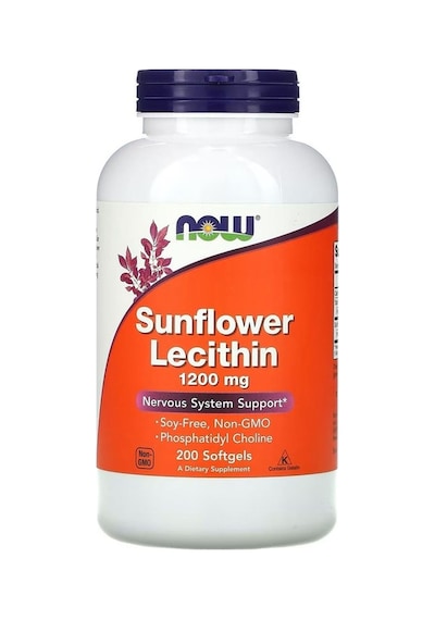 Sunflower Lecithin, 1,200 Mg, 200 Softgels