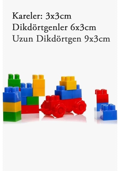 120 Parça Rulo Kutulu Renkli Geometrik Şekilli Eğitici Ve Öğretici Yapı Blokları Oyun Seti
