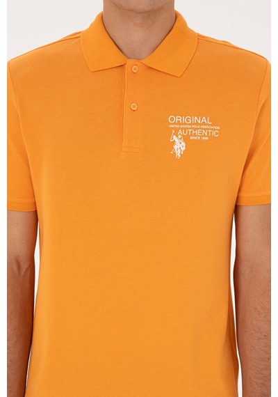 U.S. Polo Assn. Erkek Regular Fit Polo Yaka Tişört 50324903-vr051 Turuncu