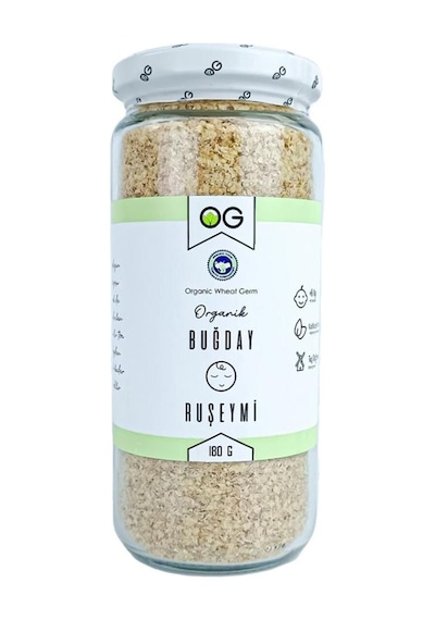 OG natural Organik Tam Pirinç Unu Ve Organik Buğday Ruşeymi Seti 1 G