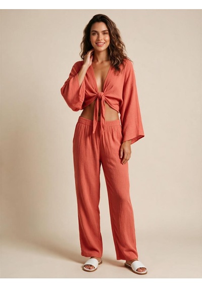 Nealirsanall.com Önü Bağlamalı Crop Bolero - Geniş Kollu Müslin Yazlık Bluz Siyah