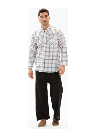 Eliş Şile Bezi Unisex Şile Bezi Balıkçı Pantolon Siyah Syh
