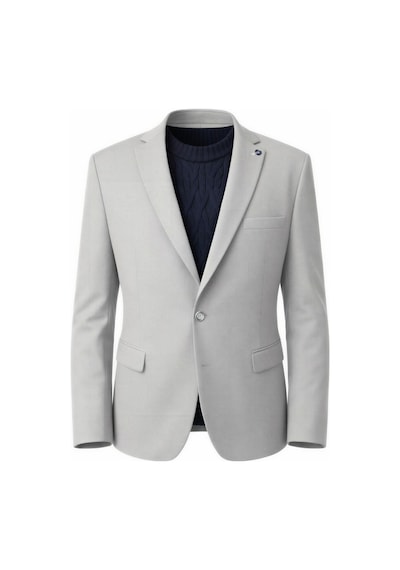 Plus Scorpion Plus Scorpıon Erkek Açık Füme Slim Fit Blazer Ceket Tek Düğme, Modern Kesim Füme