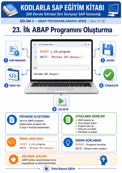 Kodlarla Sap Eğitim Seti 2 Kitap, 200 Ders, Tamamı Renkli