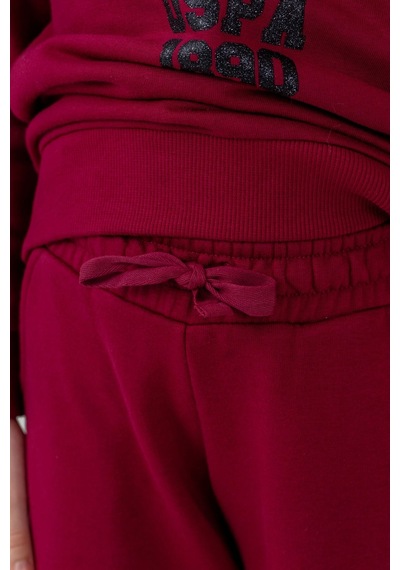 U.S. Polo Assn. Kız Çocuk Baskılı Bordo Uzun Kol Eşofman Takımı Us2719-c-v4 Us2719-c-v4