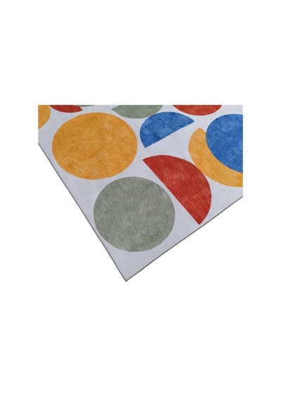 Çam Halı Siesta Kids 32-581 Modern Desenli Dokuma Tabanlı Yıkanabilir Şönil Çocuk Odası Halısı Multi