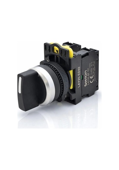 Lay25-ed33 22mm I-0-ıı Kısa Mandal Buton
