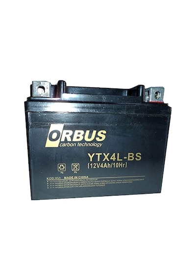 Orbus Ytx4l-bs 12v 4a Motosiklet Aküsü 114 X 66 X 88 Mm 1.6kg