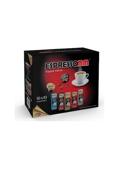 Espressomm® Tchibo Cafissimo Makineleri İle Uyumlu Gold Kapsül Kahve 10'lu