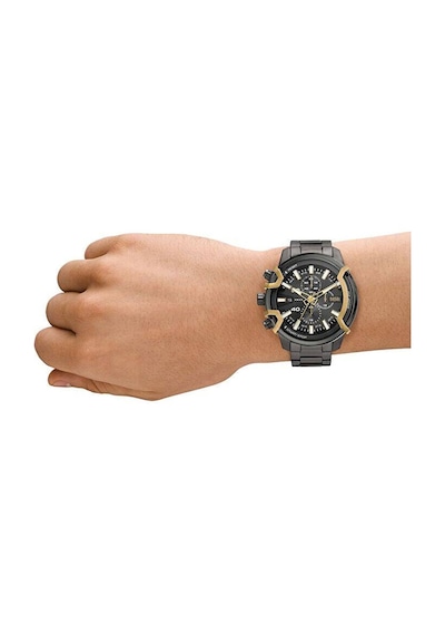 Diesel Dz4668 Quartz Çelik Füme 48 Mm Erkek Kol Saati Füme