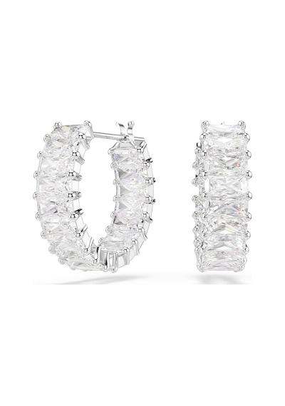 5733397 Swarovski Küpe Matrıx:pe Mn Hoop Whıte/rhs Metalik
