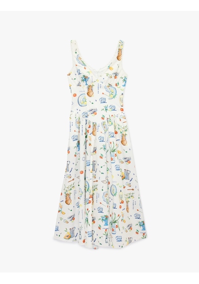 Koton Koton X Şahika Ercümen - Amalfi Temalı Meyve Baskılı Dantelli Korseli Kalp Yaka Askılı Poplin Elbise Mavi Desenli 6sak80277ew Koton Koton X Şahika Ercümen - Amalfi Temalı Meyve Baskılı Dantelli Korseli Kalp Yaka Askılı Poplin Elbise Mavi Desenli 6sak80277ew