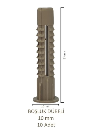 Tuğla Boşluk Dübeli 10 Mm 10 Adet