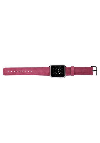 Bouletta Apple Uyumlu  Watch 38-40-41 MM Hakiki Deri Kordon Pembe